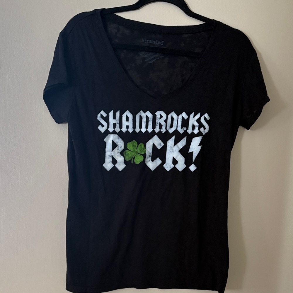 Stranded Black T-Shirt
